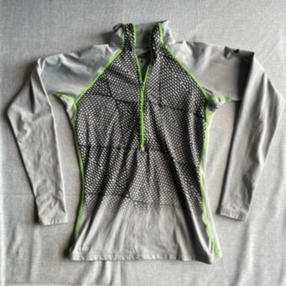 Nike Pro Half Zip Pullover Top Medium Long Sleeve Athletic Training Running